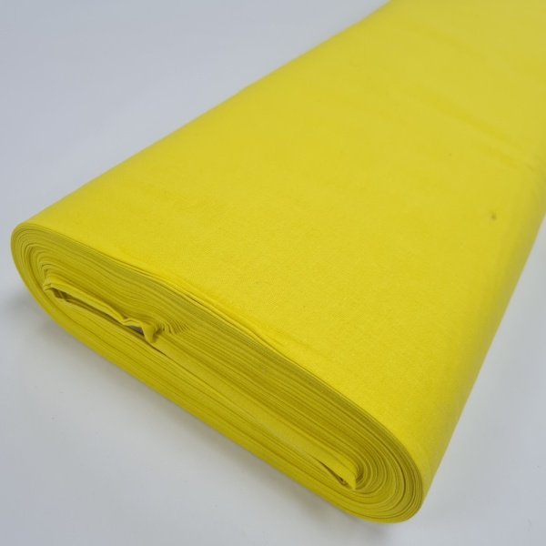 100% Cotton Fabric Yellow (25 Metres)